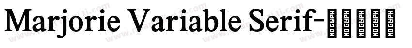 Marjorie Variable Serif字体转换